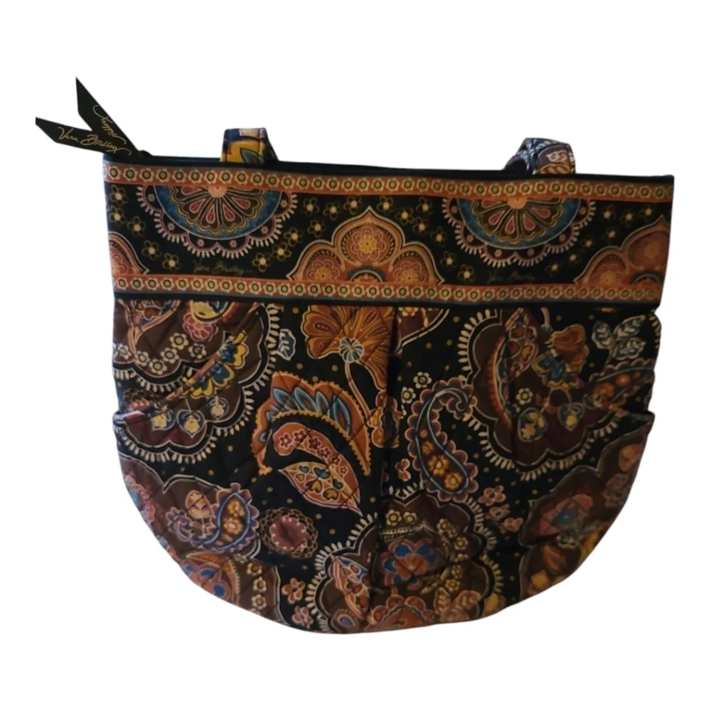 Vera Bradley* Shoulder Bag* Kingston Print* Black/Brown